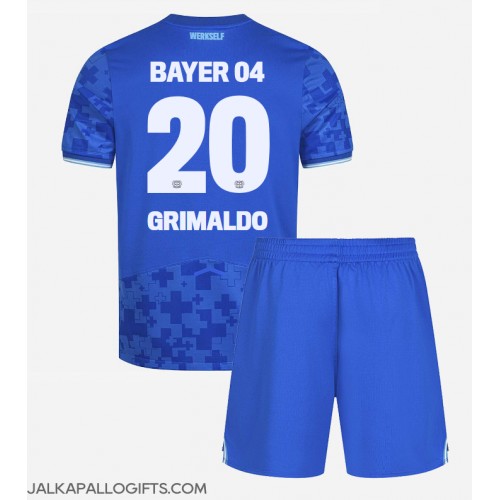 Bayer Leverkusen Alejandro Grimaldo #20 Kolmas Peliasu Lasten 2025-26 Lyhythihainen (+ Lyhyet housut)